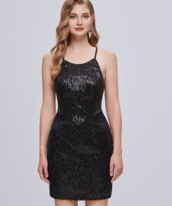 Ruched Bodice Chiffon Homecoming Dress