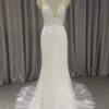 Spaghetti Straps Tulle With Lace Mermaid Wedding Dress With Train C0025