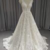 Straps Lace A-line Wedding Dress With Train C0031