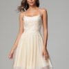 Spaghetti Strap Chiffon A Line Homecoming Dress