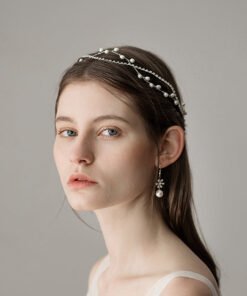 Elegant Pearl Chain Wrist Corsage